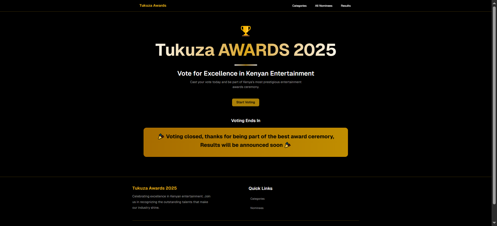 Tukuza Awards — voting home